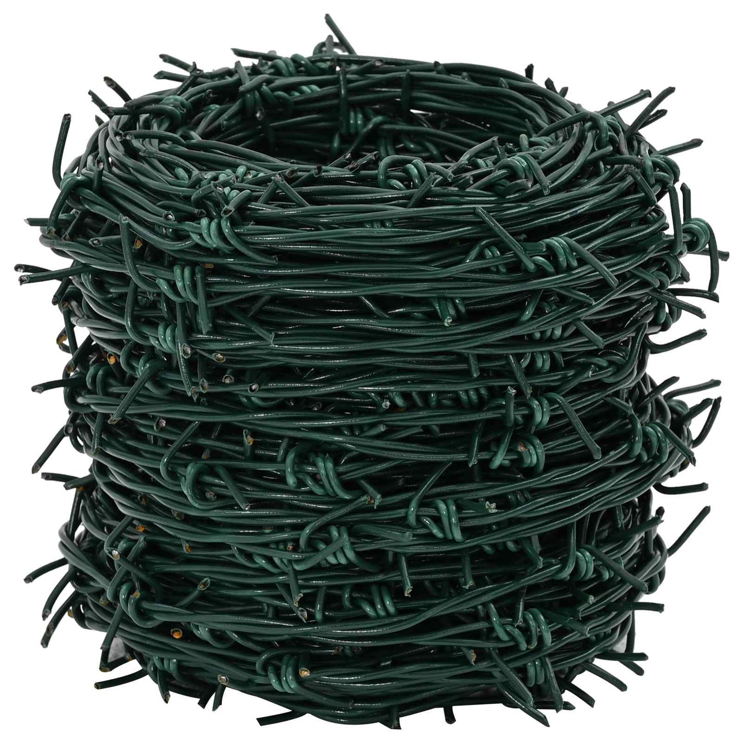 Barbed Wire Green 100 m PVC-coated Steel