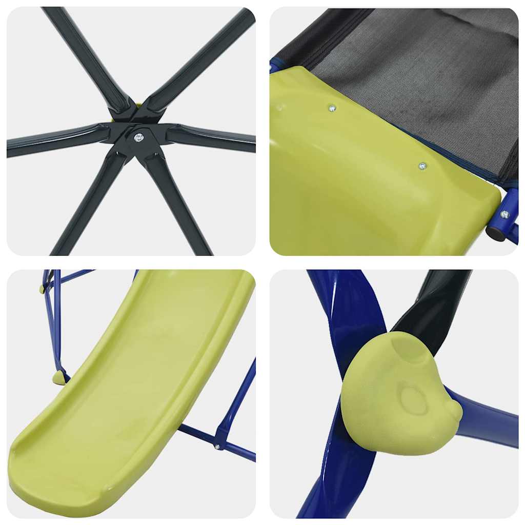 Children Climbing Dome Blue 6FT with Slide Steel