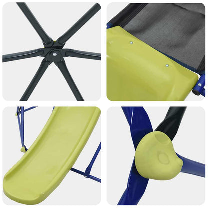 Children Climbing Dome Blue 6FT with Slide Steel