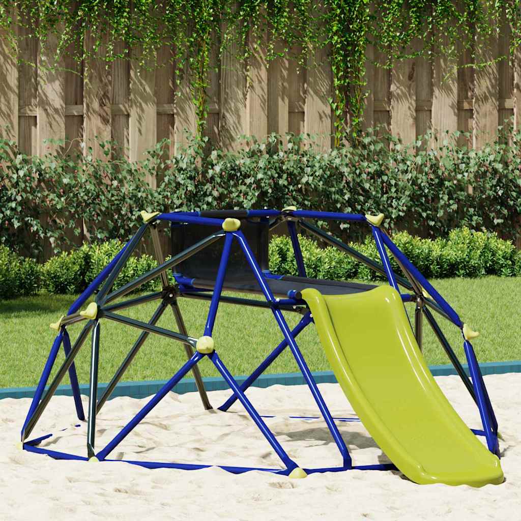 Children Climbing Dome Blue 6FT with Slide Steel