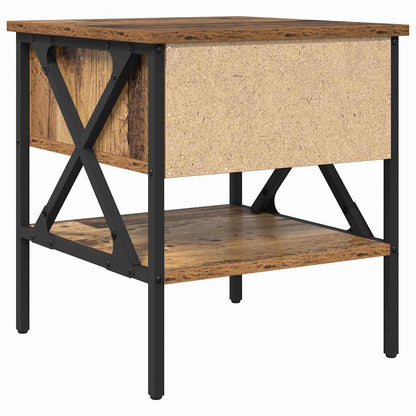 Bedside Cabinet with Drawer 2 pcs Old wood 40 x 42 x 45 cm