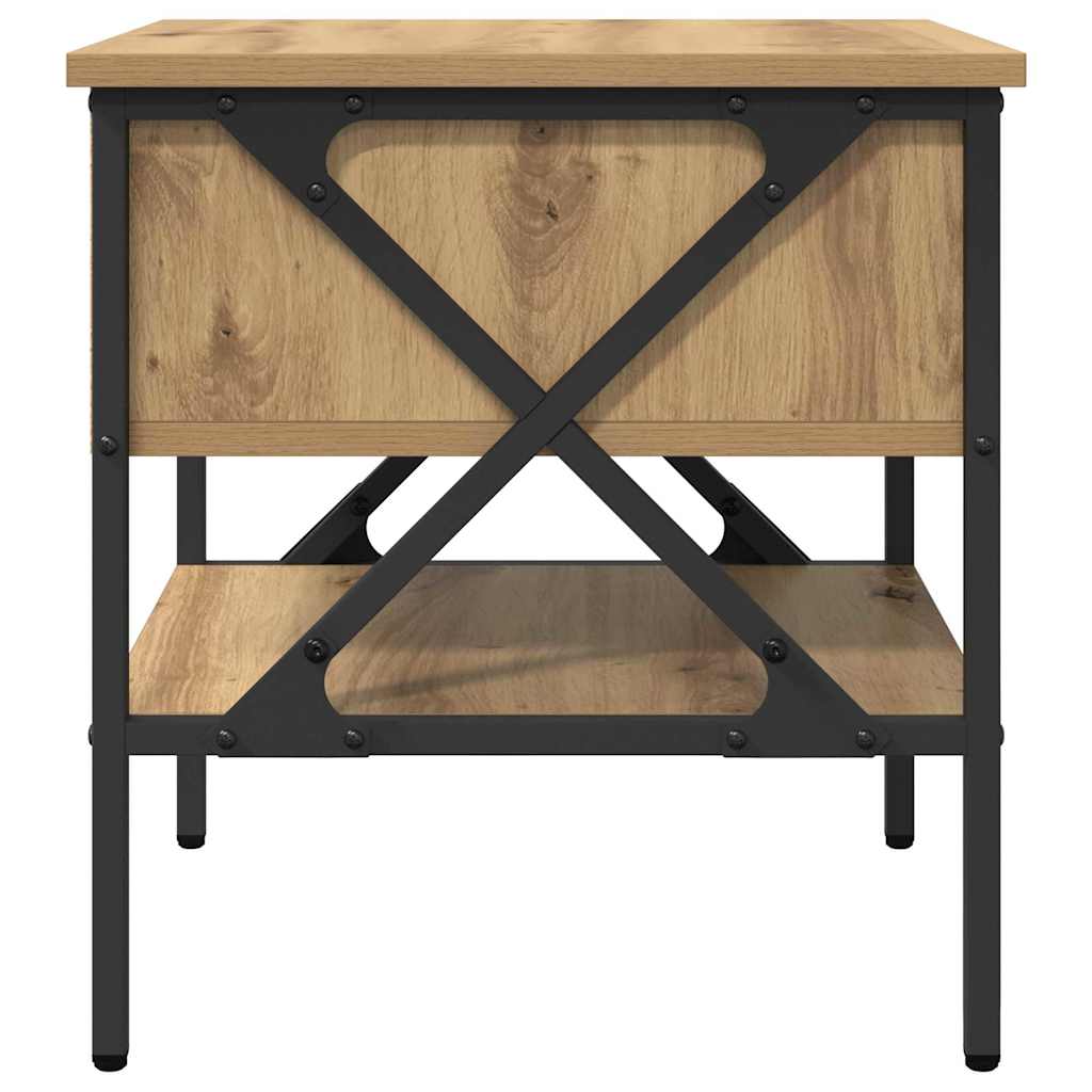 Bedside Cabinet with Drawer 2 pcs Artisan oak 40 x 42 x 45 cm
