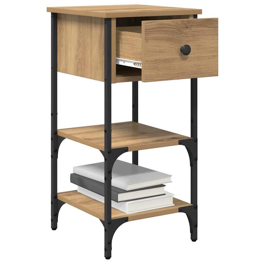 Bedside Cabinet Brown 33.5 x 36 x 70 cm Engineered Wood