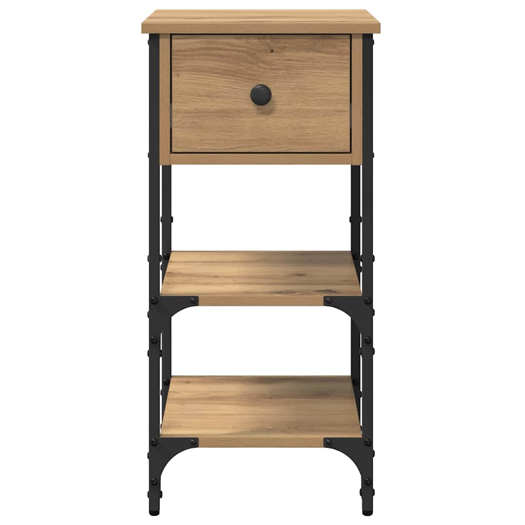 Bedside Cabinet 2 pcs Brown 33.5 x 36 x 70 cm Engineered Wood