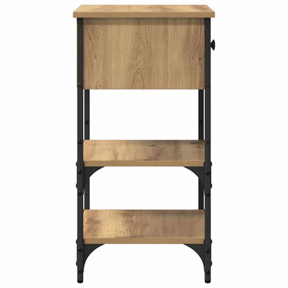 Bedside Cabinet 2 pcs Brown 33.5 x 36 x 70 cm Engineered Wood