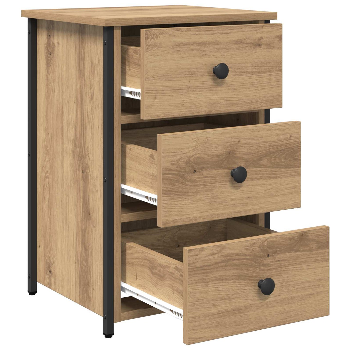 Bedside Cabinet 2 pcs Brown 40 x 36 x 60 cm Solid Reclaim Wood