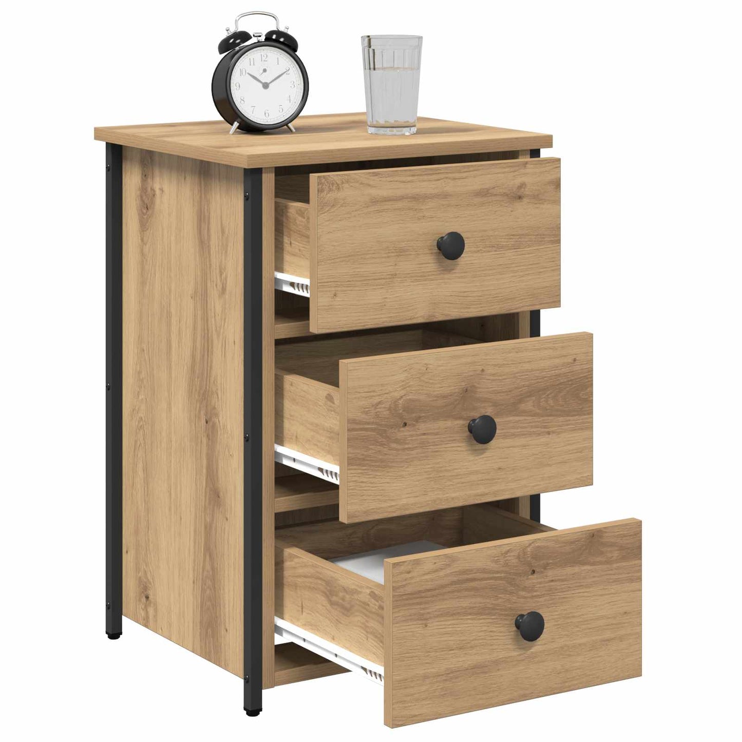 Bedside Cabinet 2 pcs Brown 40 x 36 x 60 cm Solid Reclaim Wood