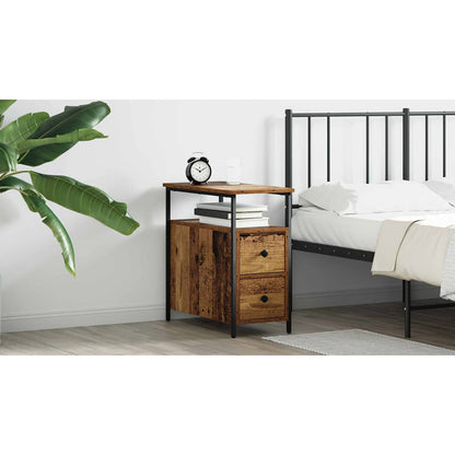 Bedside Cabinet Old wood 30 x 60 x 60 cm Engineered wood