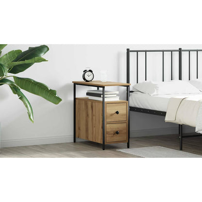 Bedside Cabinet Artisan oak 30 x 60 x 60 cm Engineered wood
