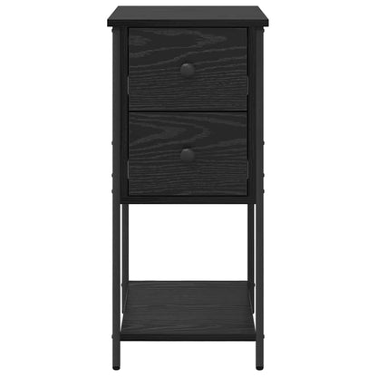 Bedside Cabinet 2 pcs Black oak 32 x 42 x 70 cm Engineered wood