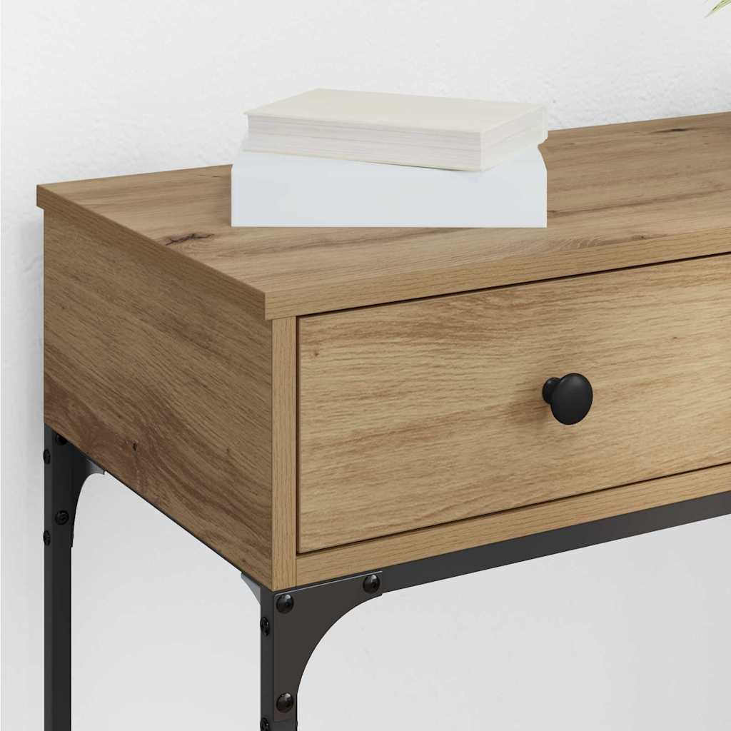 Console Table Artisan oak 75 x 34.5 x 75 cm Engineered wood