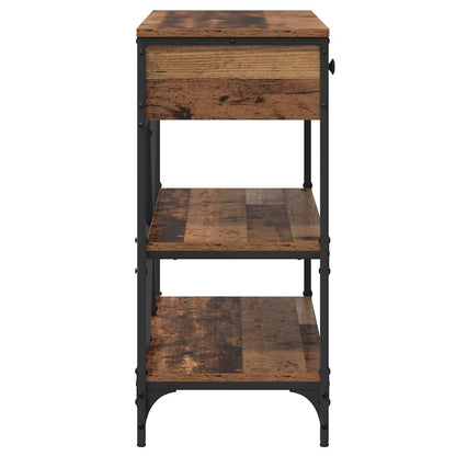 Console Table with Drawer Brown 100 x 34.5 x 75 cm Wood