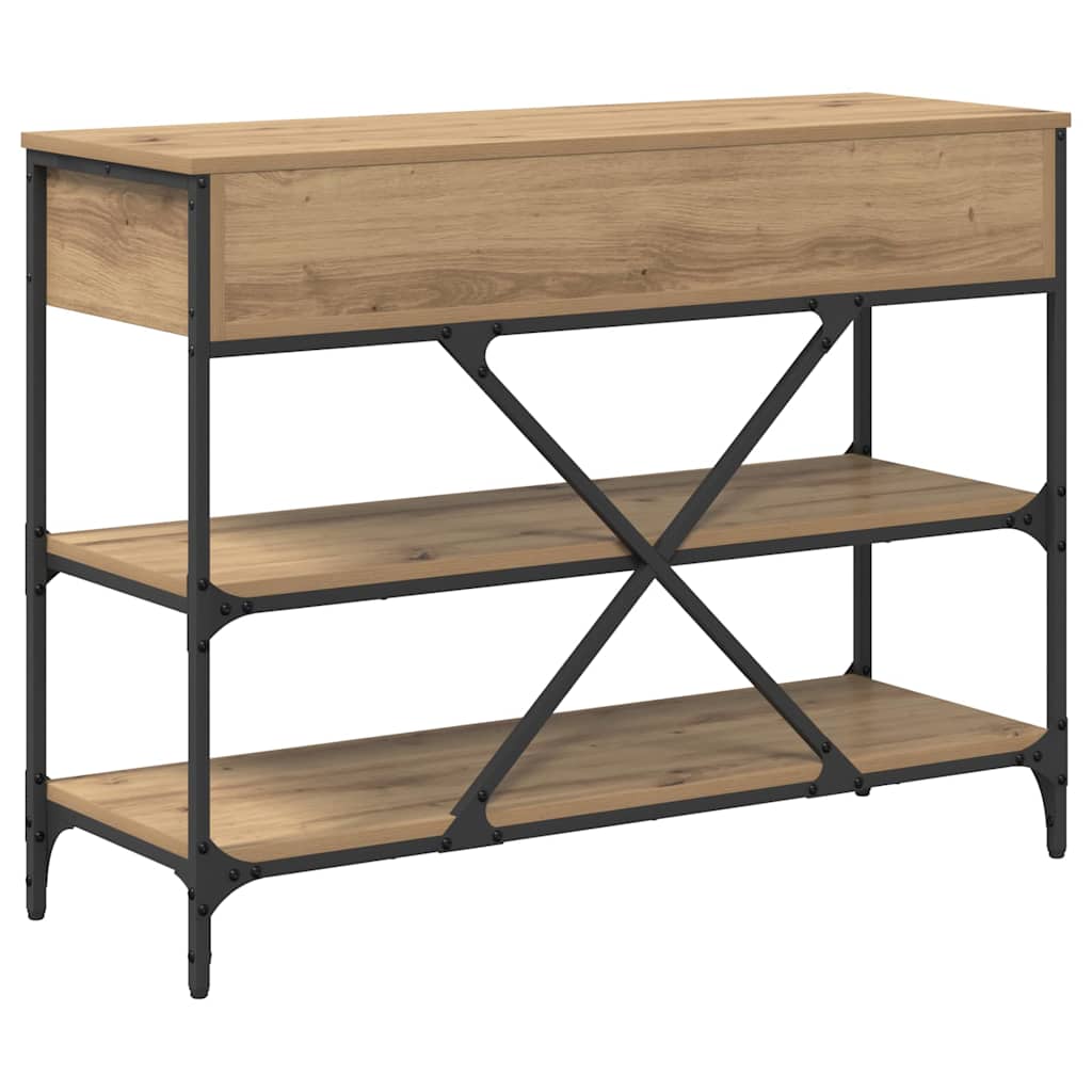 Console Table with Drawer Brown 100 x 34.5 x 75 cm Wood