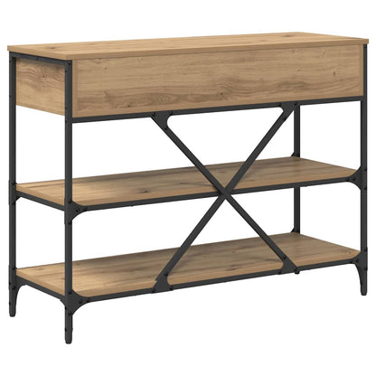Console Table with Drawer Brown 100 x 34.5 x 75 cm Wood