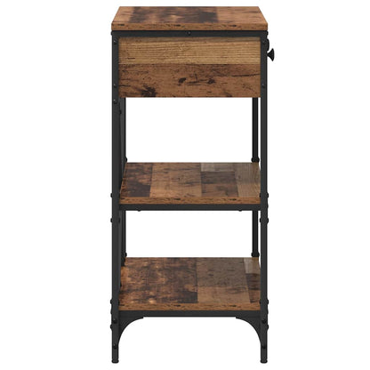 Console Table with Drawer Brown 75 x 34.5 x 75 cm Wood