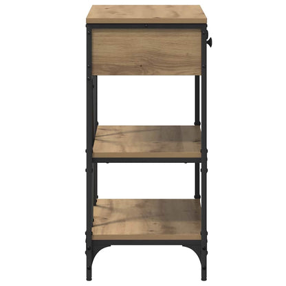 Console Table with Drawer Brown 75 x 34.5 x 75 cm Wood
