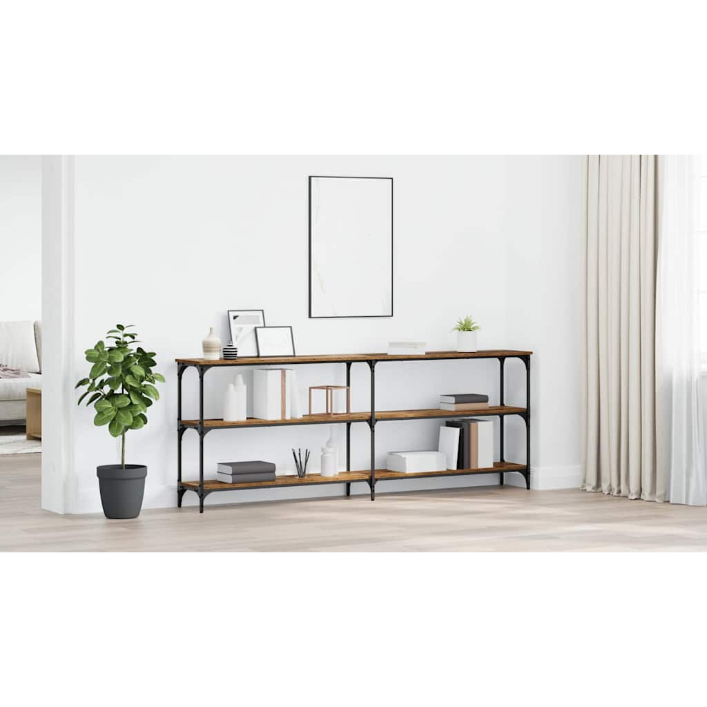 Console Table Old Wood 200 x 29 x 75 cm