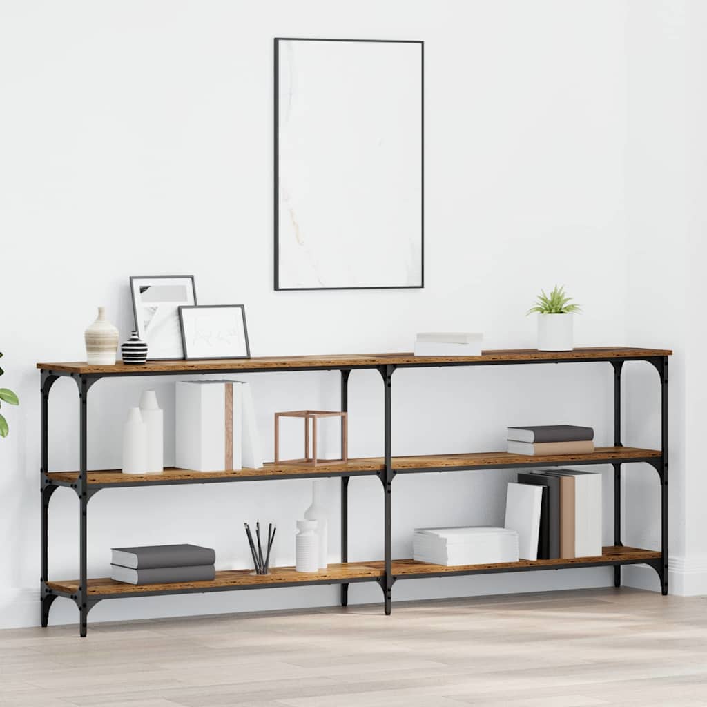 Console Table Old Wood 200 x 29 x 75 cm