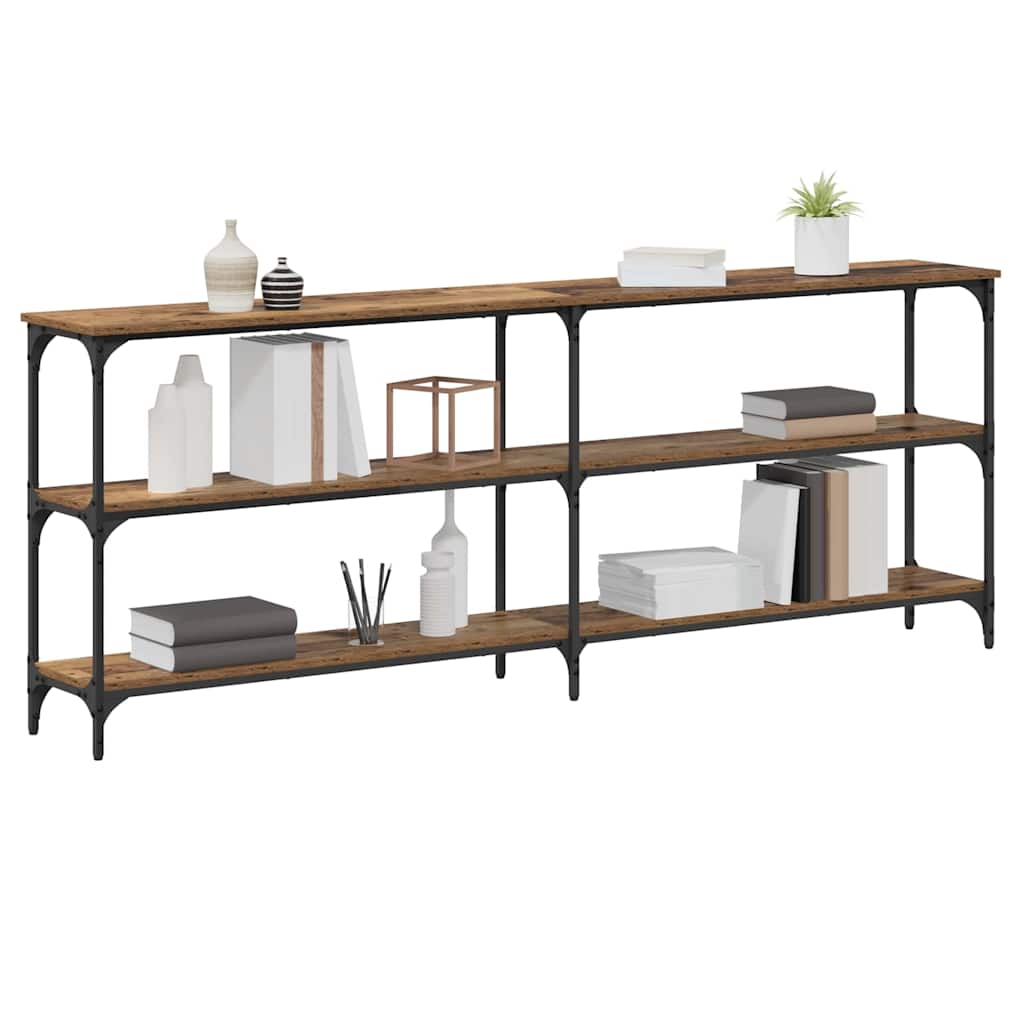 Console Table Old Wood 200 x 29 x 75 cm