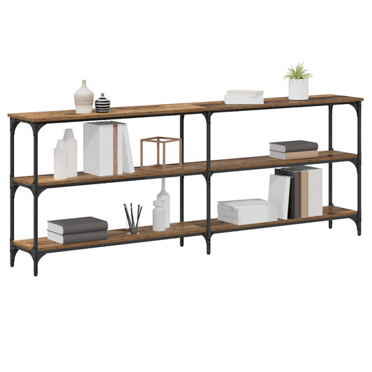 Console Table Old Wood 200 x 29 x 75 cm