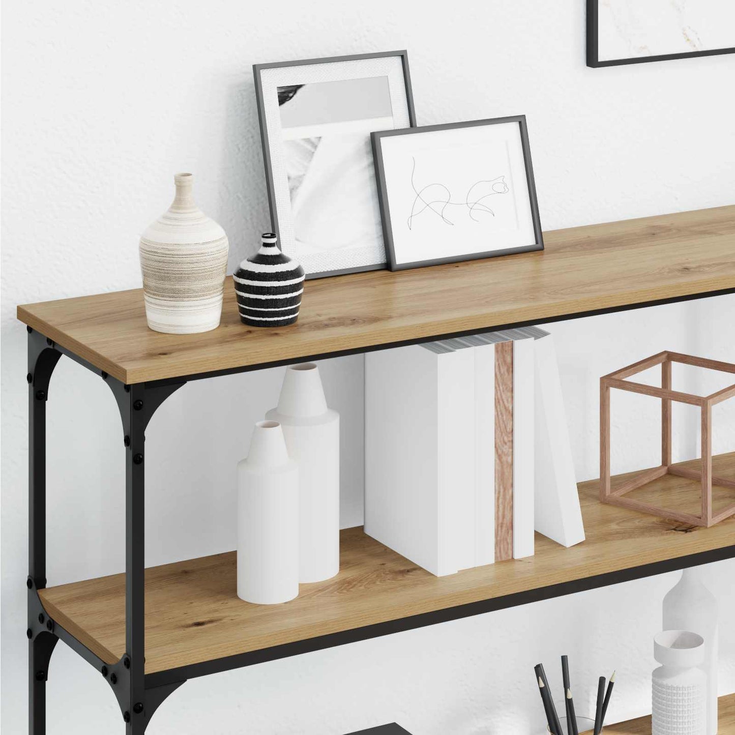 Console Table Artisan oak 200 x 29 x 75 cm