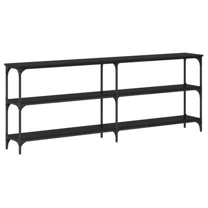 Console Table Black oak 200 x 29 x 75 cm