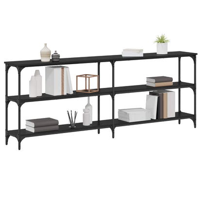 Console Table Black oak 200 x 29 x 75 cm