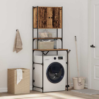 Washing Machine Cabinet Old Wood 68 x 48.5 x 194 cm