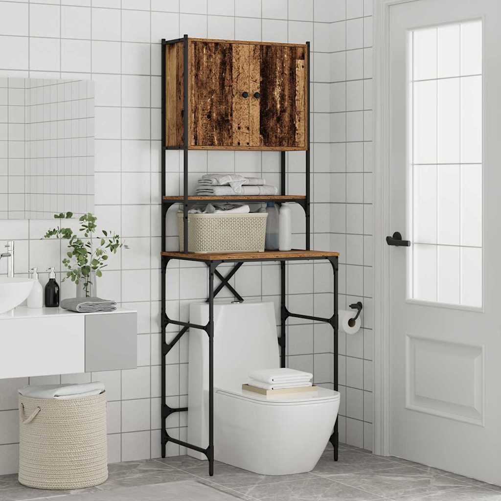 Washing Machine Cabinet Old Wood 68 x 48.5 x 194 cm
