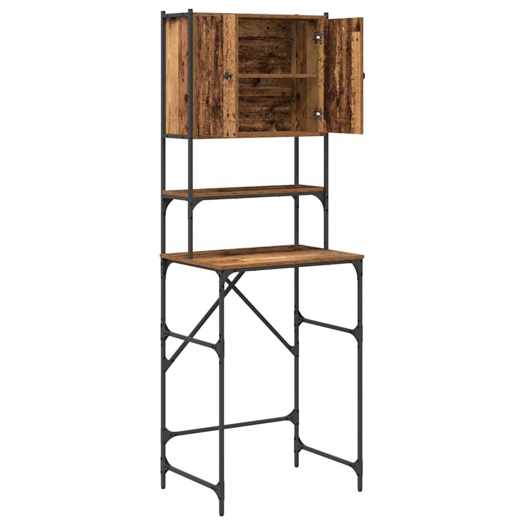 Washing Machine Cabinet Old Wood 68 x 48.5 x 194 cm