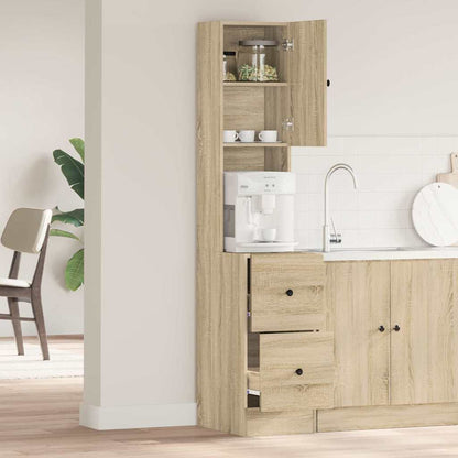 Kitchen Cabinet Beige 35 x 50 x 180 cm Engineered Wood