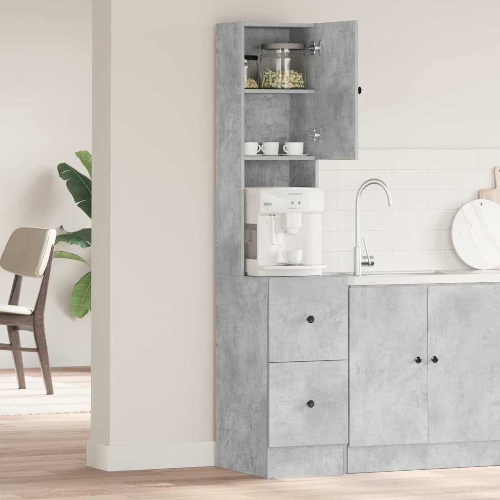 Kitchen Cabinet Grey 35 x 50 x 180 cm Engineered Wood