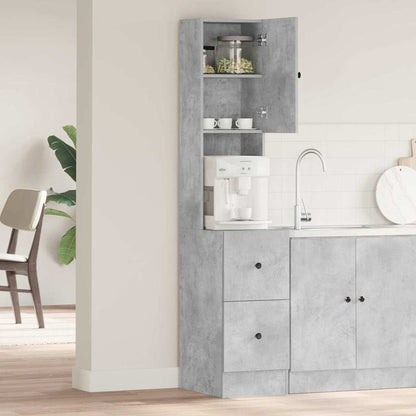 Kitchen Cabinet Grey 35 x 50 x 180 cm Engineered Wood