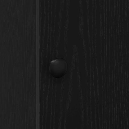 Kitchen Sideboard with Drawer Black Oak 32 x 50 x 180 cm