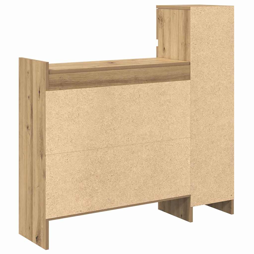Shoe Cabinet Artisan Oak 100.5 x 28 x 100 cm Engineered Wood