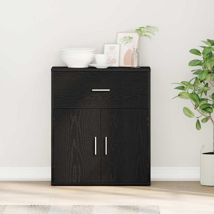 Sideboard Black Oak 60 x 31 x 70 cm Engineered Wood