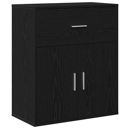 Sideboard Black Oak 60 x 31 x 70 cm Engineered Wood