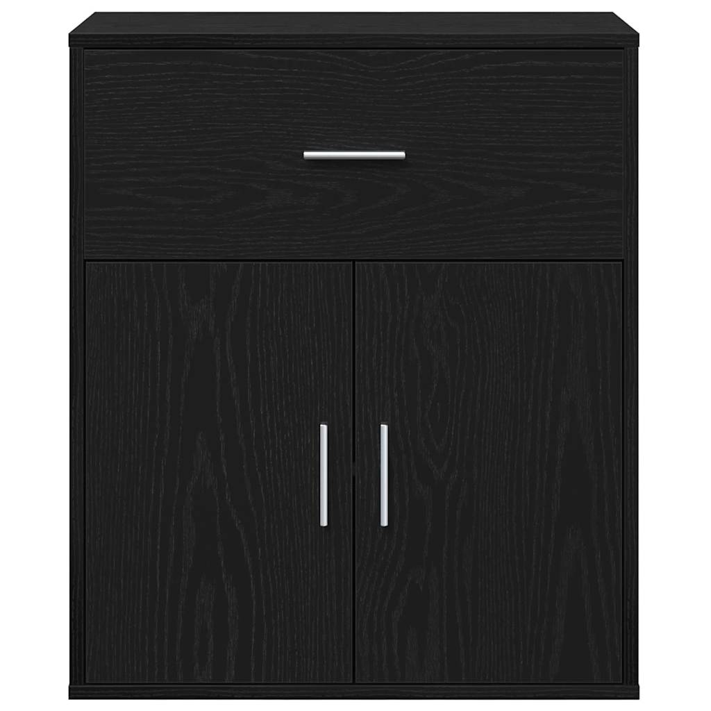 Sideboard Black Oak 60 x 31 x 70 cm Engineered Wood