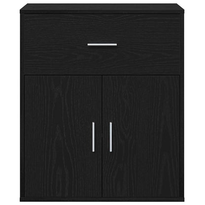 Sideboard Black Oak 60 x 31 x 70 cm Engineered Wood