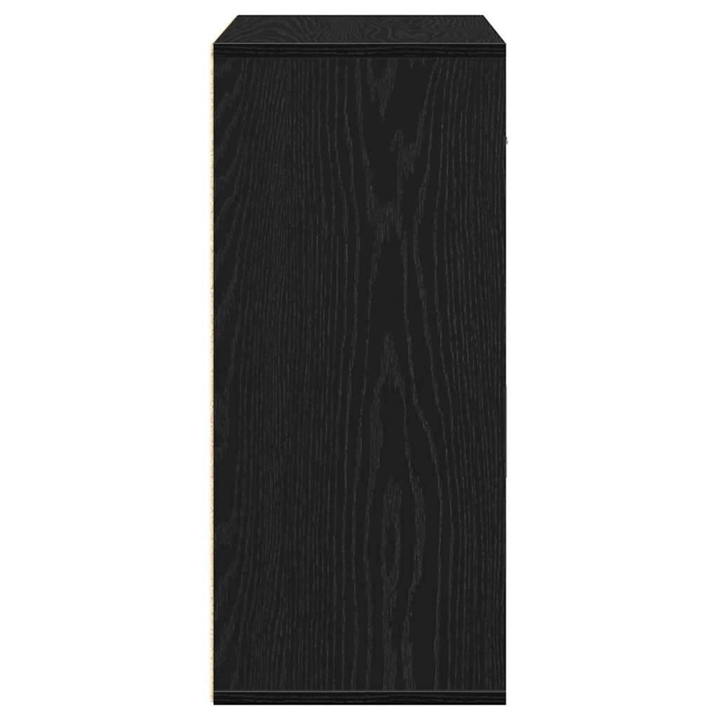 Sideboard Black Oak 60 x 31 x 70 cm Engineered Wood