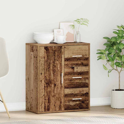 Sideboard with Drawer Old Wood 60 x 31 x 70 cm Engineered Wood