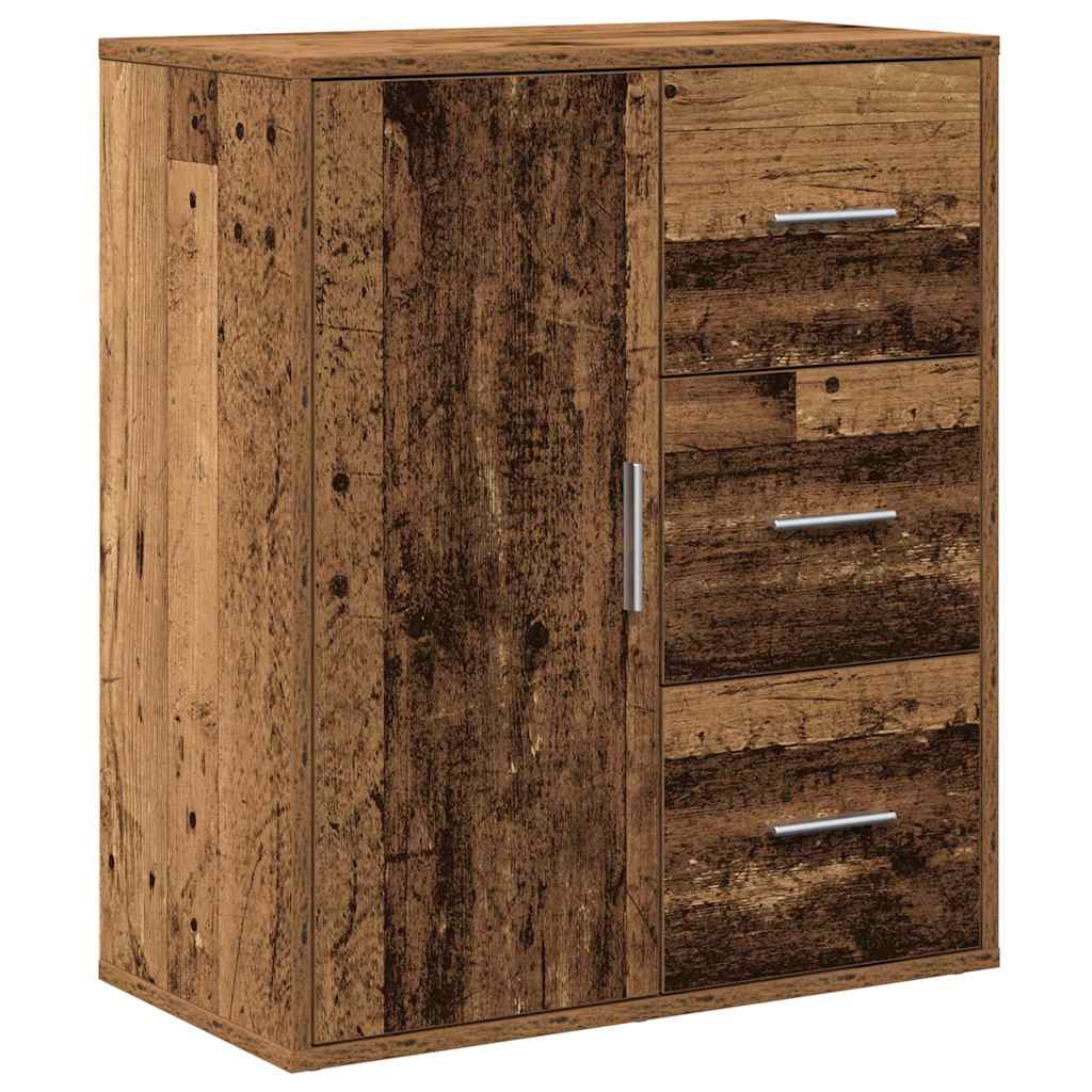 Sideboard with Drawer Old Wood 60 x 31 x 70 cm Engineered Wood