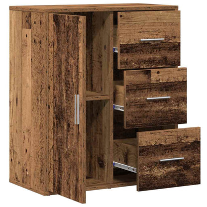 Sideboard with Drawer Old Wood 60 x 31 x 70 cm Engineered Wood