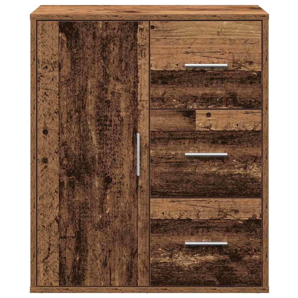 Sideboard with Drawer Old Wood 60 x 31 x 70 cm Engineered Wood