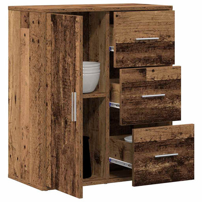 Sideboard with Drawer Old Wood 60 x 31 x 70 cm Engineered Wood