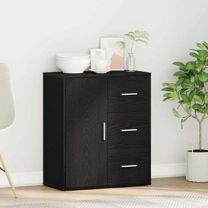 Sideboard Black Oak 60 x 31 x 70 cm Engineered Wood