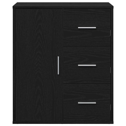 Sideboard Black Oak 60 x 31 x 70 cm Engineered Wood