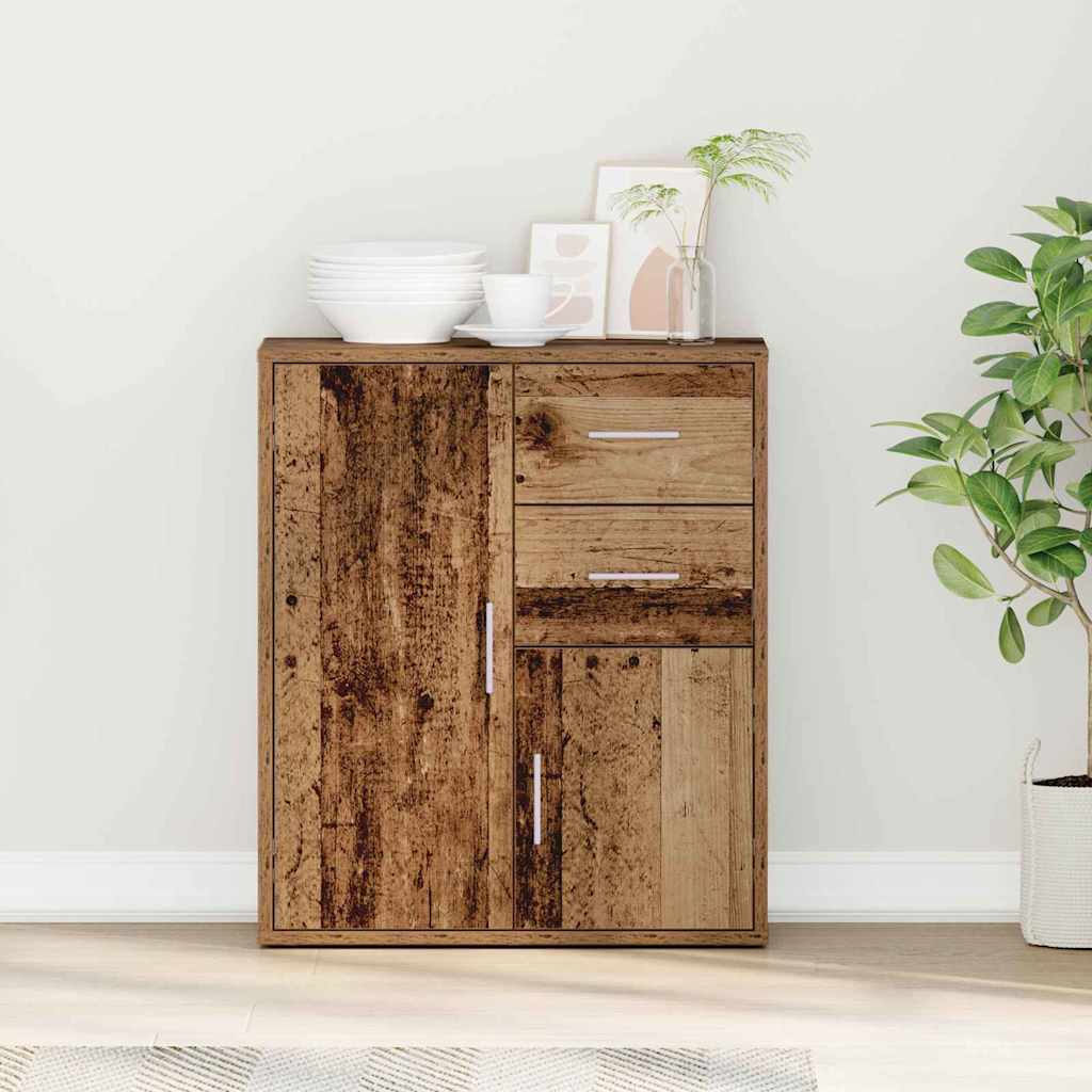 Sideboard with Drawer Old Wood 60 x 31 x 70 cm Engineered Wood