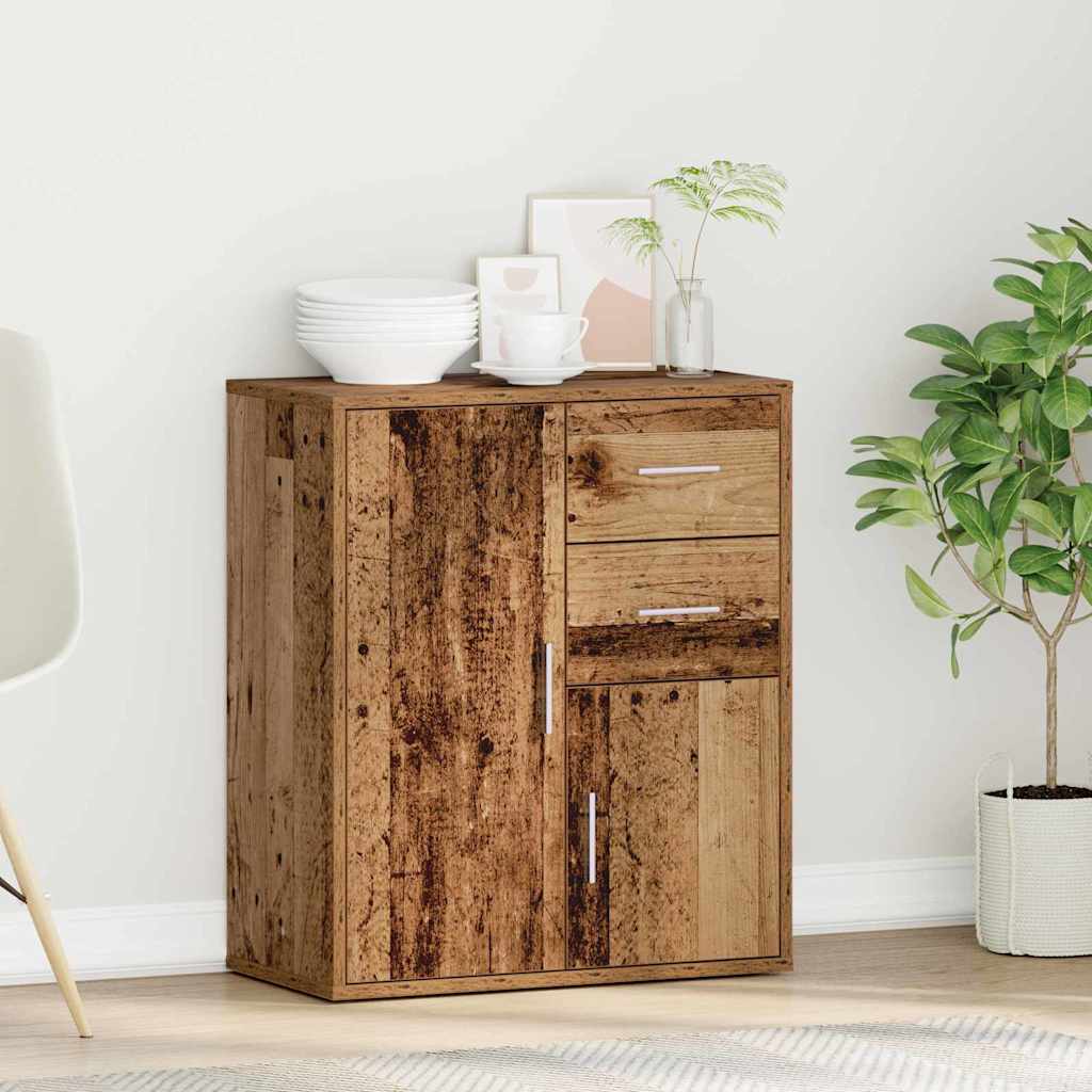 Sideboard with Drawer Old Wood 60 x 31 x 70 cm Engineered Wood