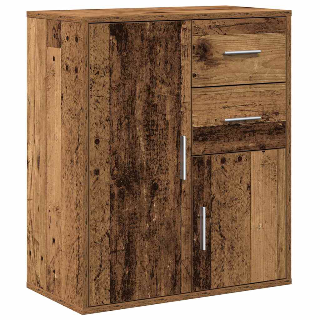 Sideboard with Drawer Old Wood 60 x 31 x 70 cm Engineered Wood